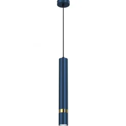 Lampa Wisząca JOKER Niebieski Złoty 1xGU10 8cm