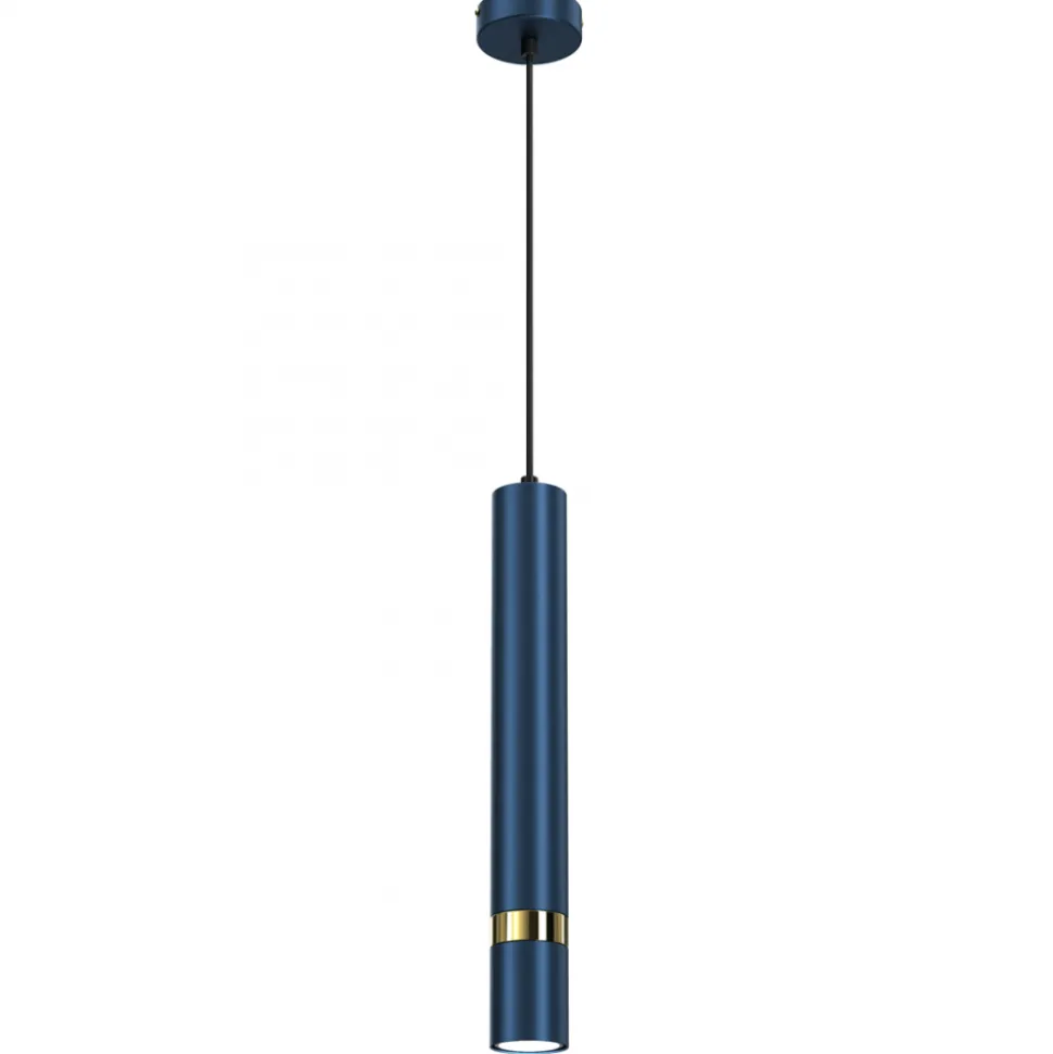 Lampa Wisząca JOKER Niebieski Złoty 1xGU10 8cm