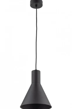 Lampa Wisząca JUMP Czarny Metalowy Klosz 1xE27