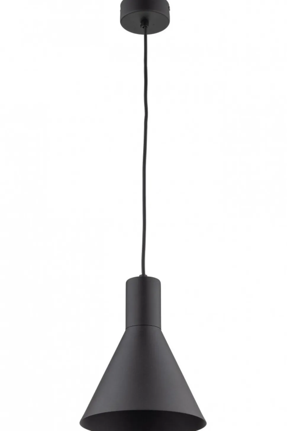 Lampa Wisząca JUMP Czarny Metalowy Klosz 1xE27