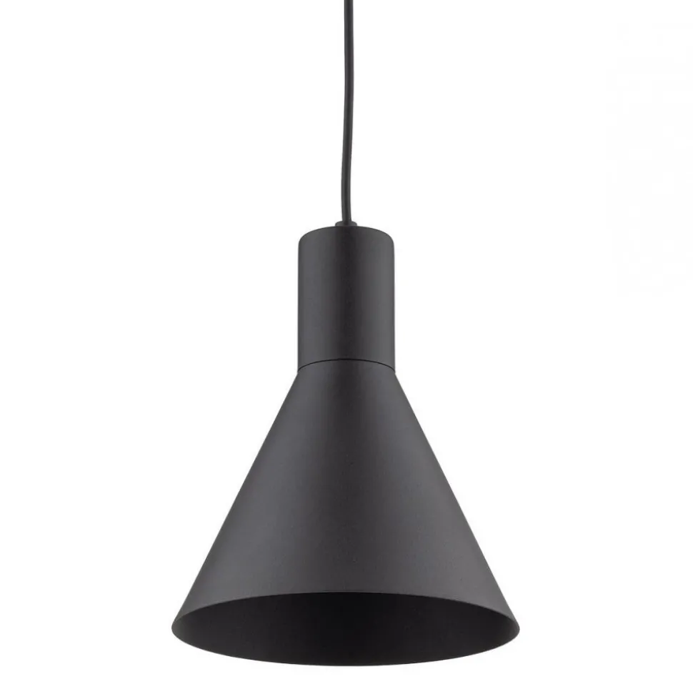 Lampa Wisząca JUMP Czarny Metalowy Klosz 1xE27