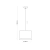 Lampa Wisząca JUTA Czarny Brązowy Boho Abażur 1xE27 30cm
