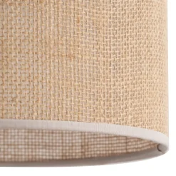 Lampa Wisząca JUTA Czarny Brązowy Boho Abażur 1xE27 30cm