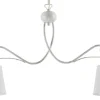 Lampa Wisząca KAMELIA Biały Abażury 2xE27