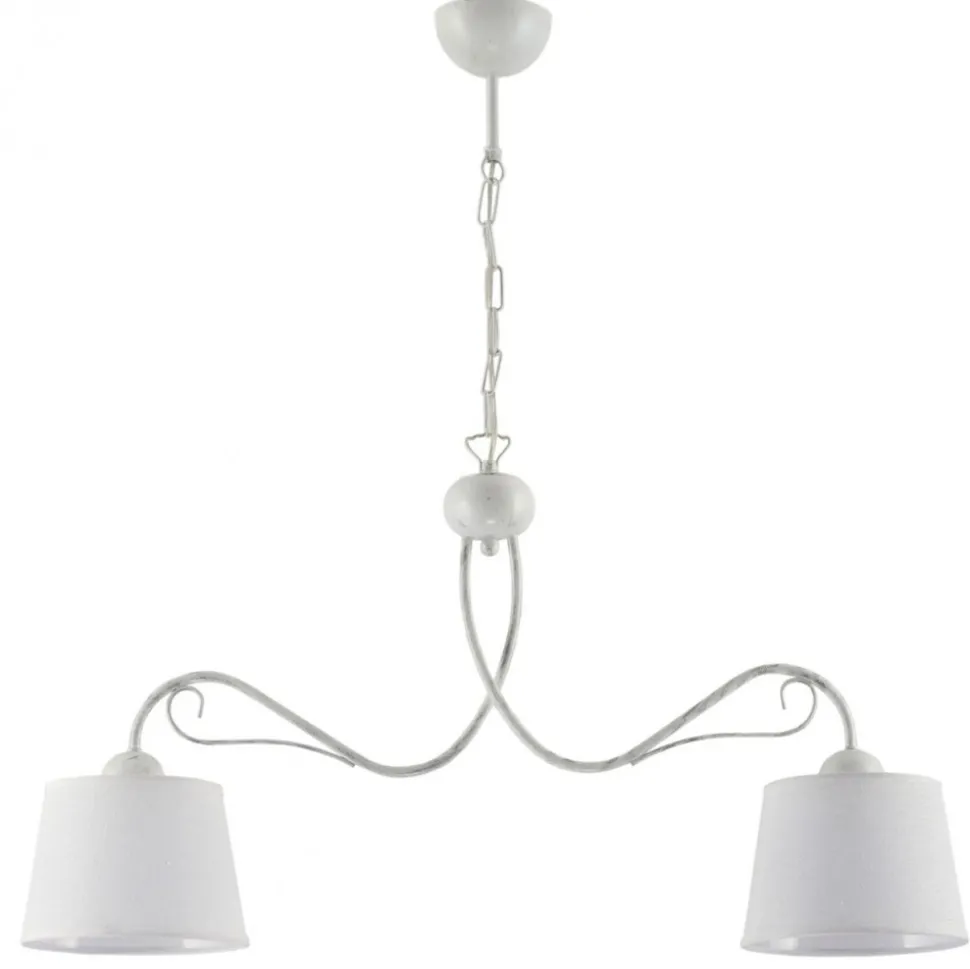 Lampa Wisząca KAMELIA Biały Abażury 2xE27