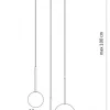 Lampa wisząca KARO klosze kule 3xG9