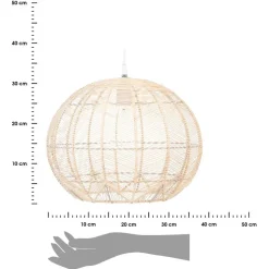 Lampa wisząca Kita rattanowa 38 cm