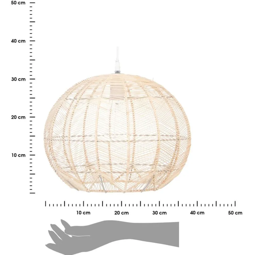 Lampa wisząca Kita rattanowa 38 cm