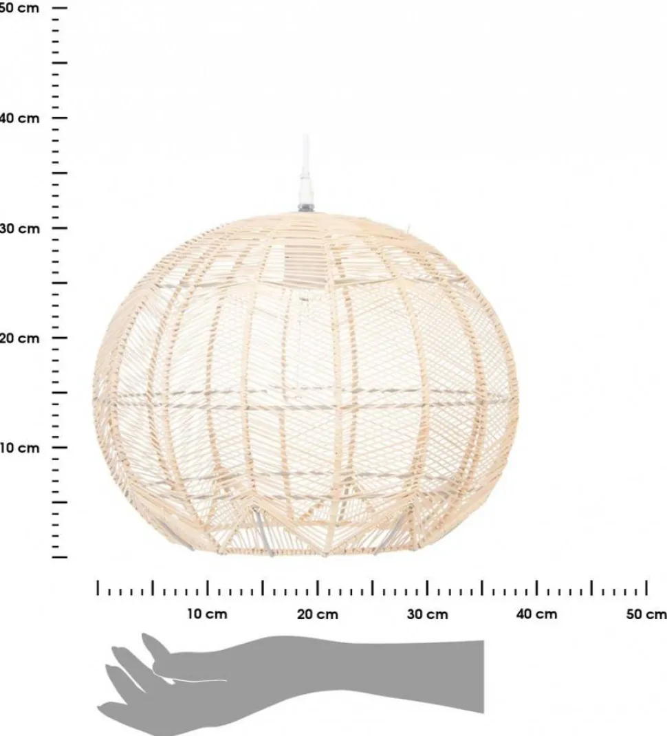 Lampa wisząca Kita rattanowa 38 cm