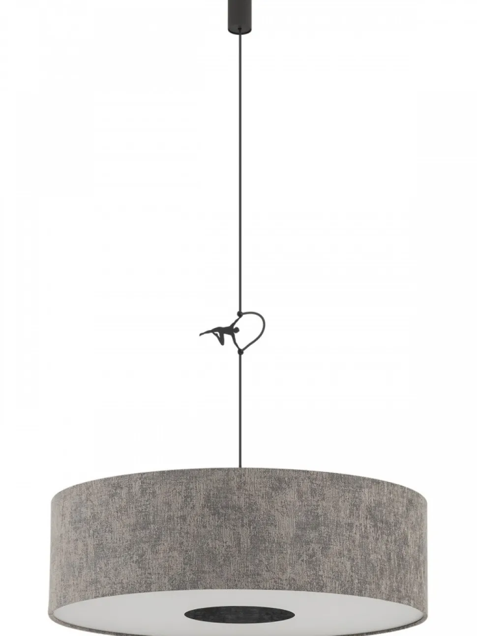 Lampa wisząca LAGO L szara 1xE27
