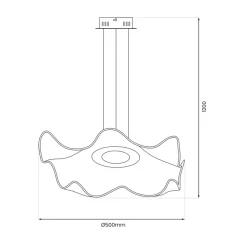 Lampa wisząca LARGO Złota 16W LED 4000K