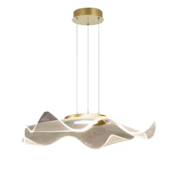 Lampa wisząca LARGO Złota 16W LED 4000K