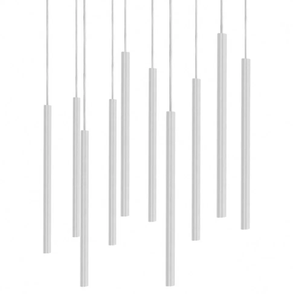 Lampa wisząca LASER biały 7xG9 koło