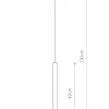 Lampa wisząca LASER 49cm biały 1xG9