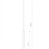 Lampa wisząca LASER 75cm brąz 1xG9