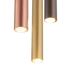 Lampa wisząca LASER 100cm czarny/złoty