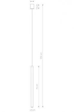 Lampa wisząca LASER 100cm czarny/złoty
