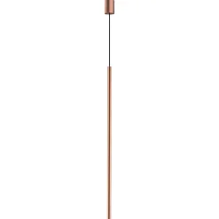 Lampa wisząca LASER 100cm miedź 1xG9