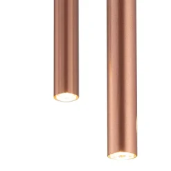 Lampa wisząca LASER 75cm miedź 1xG9