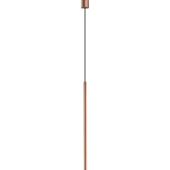 Lampa wisząca LASER 75cm miedź 1xG9