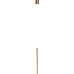 Lampa wisząca LASER 49cm miedź 1xG9