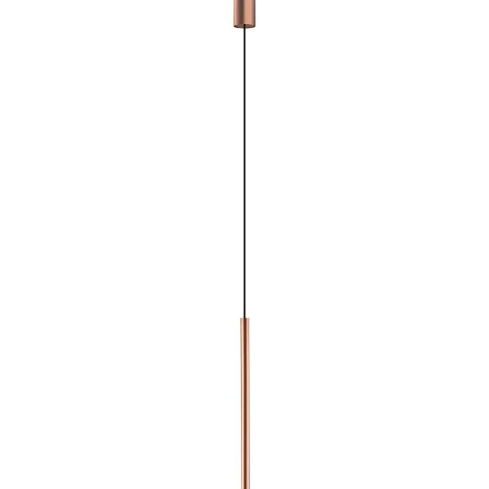 Lampa wisząca LASER 49cm miedź 1xG9