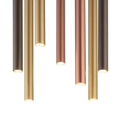 Lampa wisząca LASER 49cm miedź 1xG9