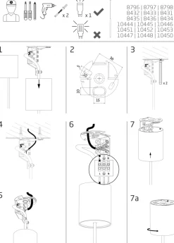 Lampa wisząca LASER 49cm złoty 1xG9