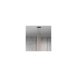 Lampa wisząca LASER czarny/złoty 7xG9