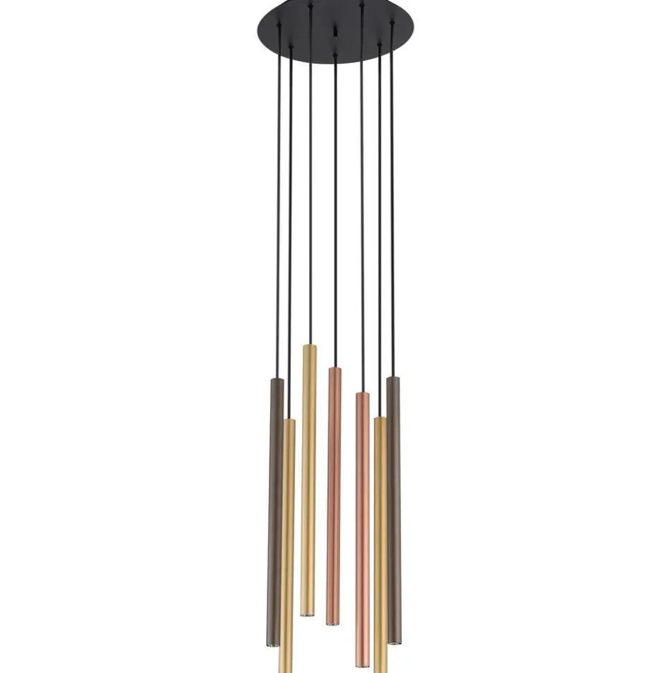Lampa wisząca LASER multikolor 7xG9