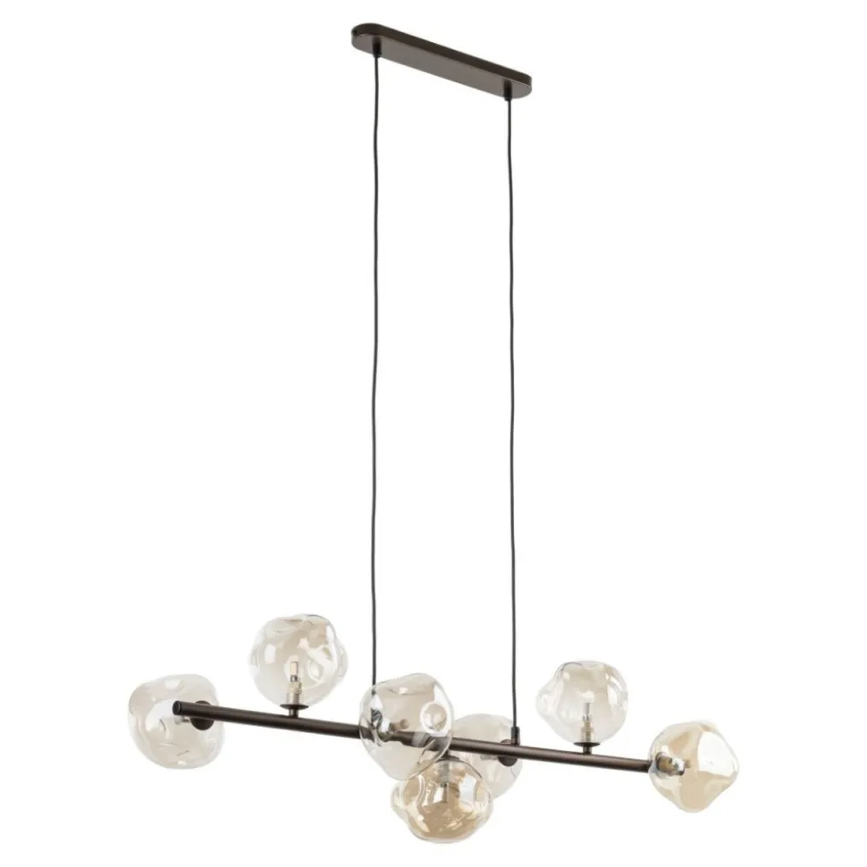Lampa wisząca LAVA brązowa 7xG9