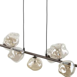 Lampa wisząca LAVA brązowa 7xG9