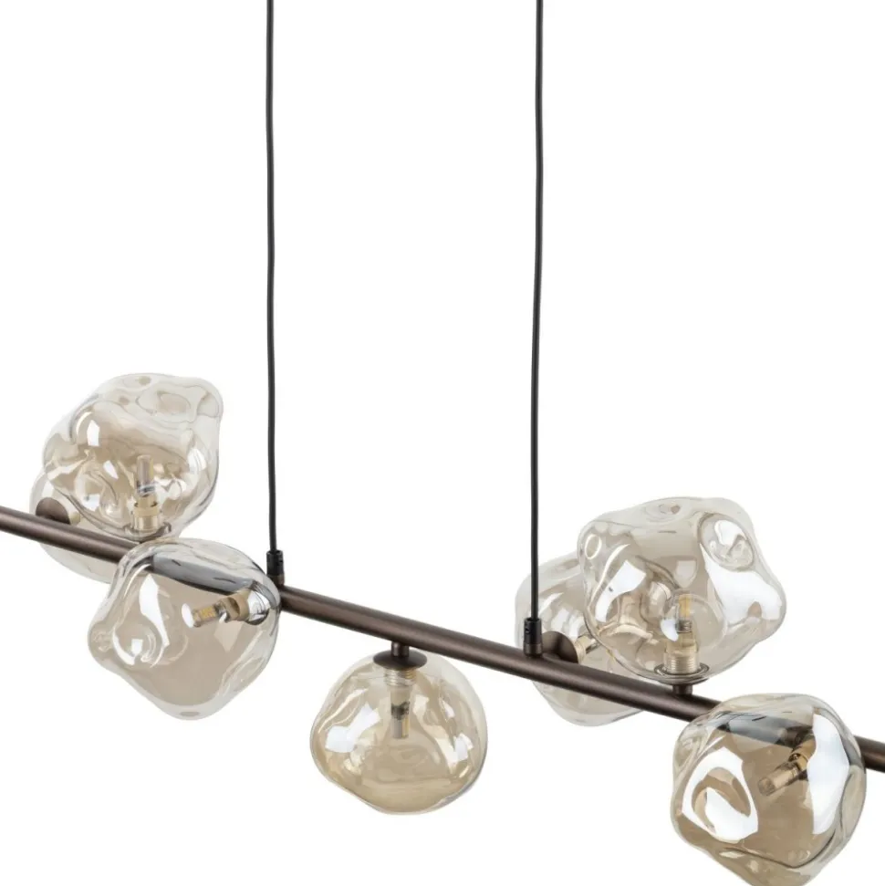 Lampa wisząca LAVA brązowa 7xG9
