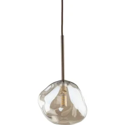 Lampa wisząca LAVA brązowa 1xG9