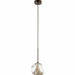 Lampa wisząca LAVA brązowa 1xG9