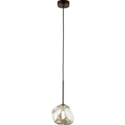 Lampa wisząca LAVA brązowa 1xG9