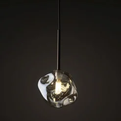 Lampa wisząca LAVA brązowa 1xG9