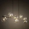 Lampa wisząca LAVA brązowa 9xG9