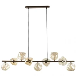 Lampa wisząca LAVA brązowa 9xG9
