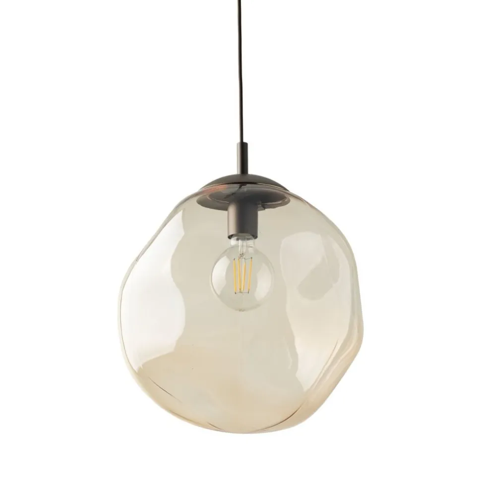 Lampa wisząca LAVA L brązowa 1xE27