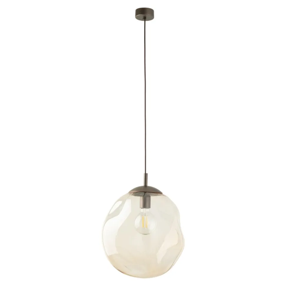Lampa wisząca LAVA L brązowa 1xE27