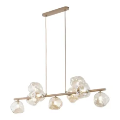 Lampa wisząca LAVA sabia beżowa 9xG9