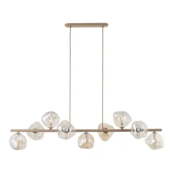 Lampa wisząca LAVA sabia beżowa 9xG9
