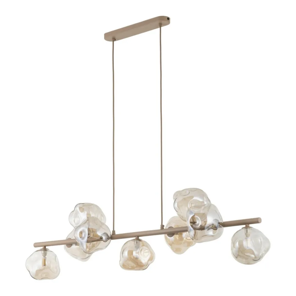 Lampa wisząca LAVA sabia beżowa 9xG9