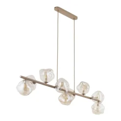 Lampa wisząca LAVA sabia beżowa 9xG9