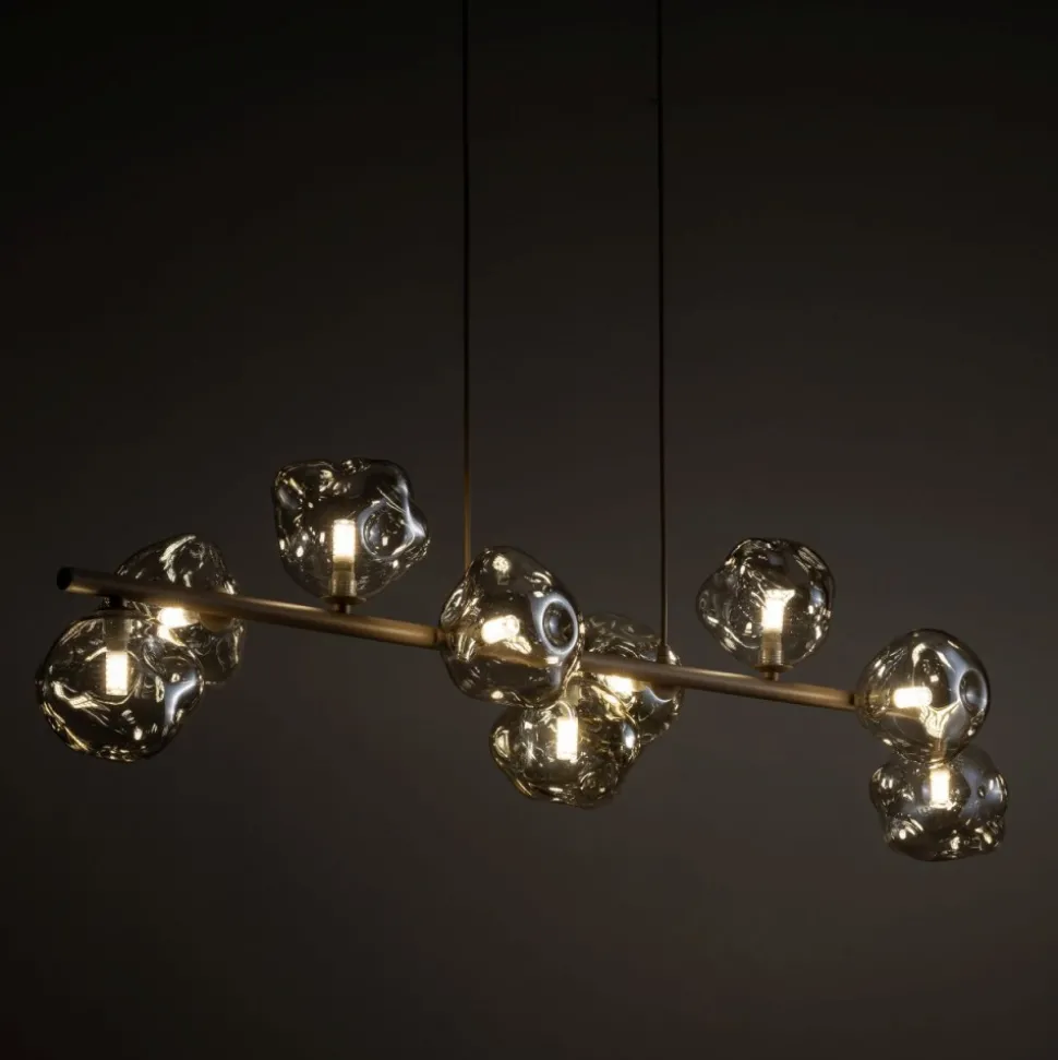 Lampa wisząca LAVA sabia beżowa 9xG9