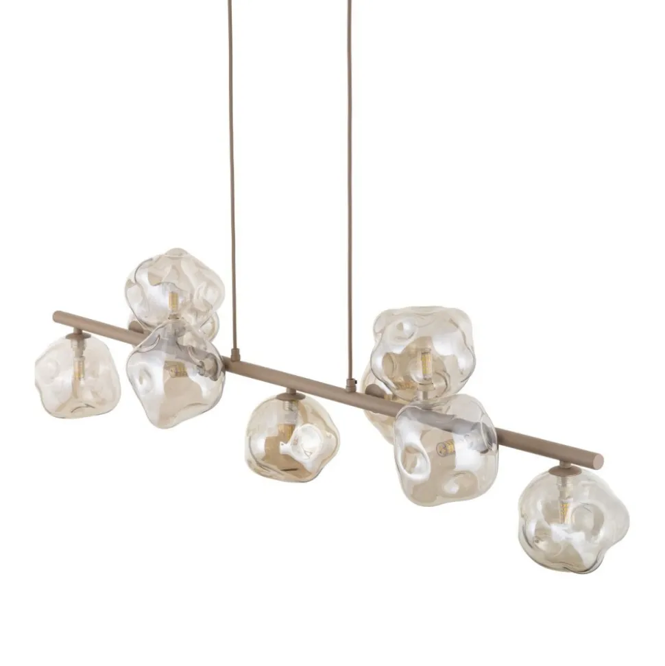 Lampa wisząca LAVA sabia beżowa 9xG9