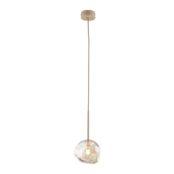 Lampa wisząca LAVA sabia beżowa 1xG9