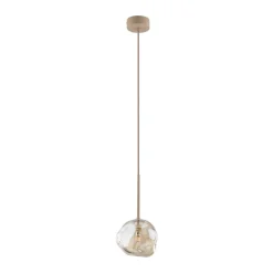 Lampa wisząca LAVA sabia beżowa 1xG9
