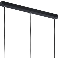 Lampa wisząca LILE czarna chrom 3xE27